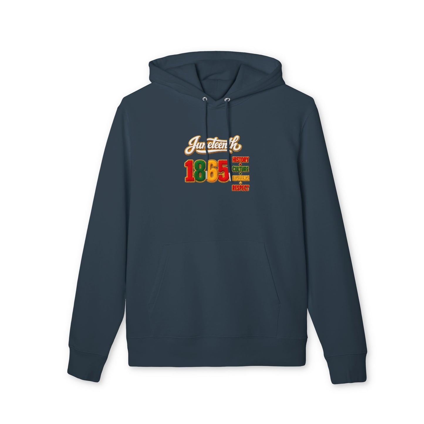 Juneteenth 1865 Hoodie — History, Courage, Resilience, Respect Pullover