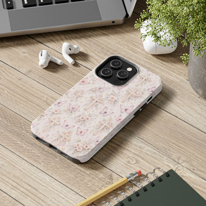 Blessed Wings Phone Case | Christian Floral iPhone Case