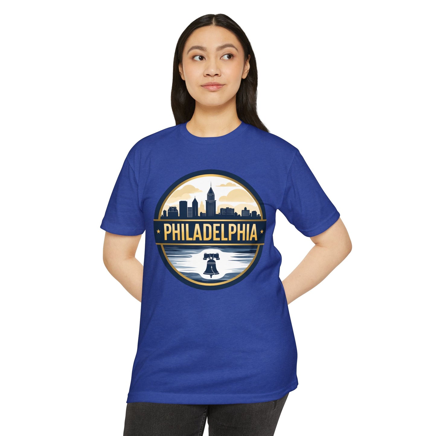 Philadelphia Skyline T-Shirt — City Skyline & Liberty Bell Graphic