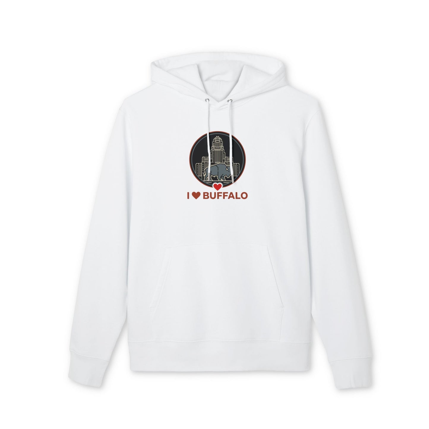 Buffalo Skyline Hoodie — I  Buffalo Retro Cityscape
