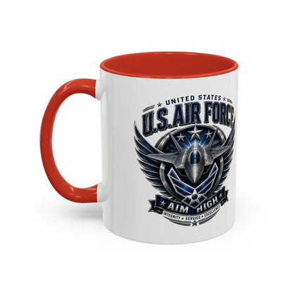 U.S. Air Force Aim High Accent Coffee Mug (11/15oz)