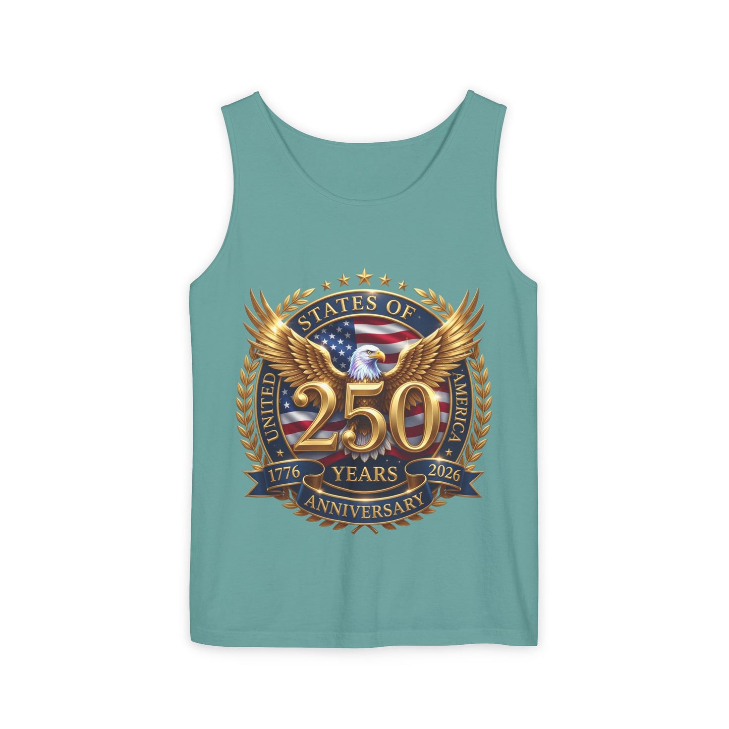 250 Years Anniversary Eagle Tank Top — United States Bicentennial Celebration Tee