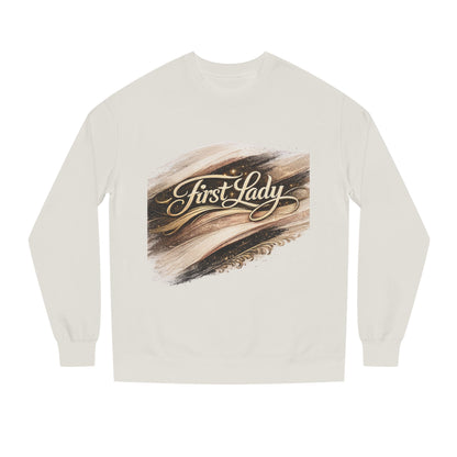 First Lady Crewneck Sweatshirt — Elegant Brushstroke Script Design