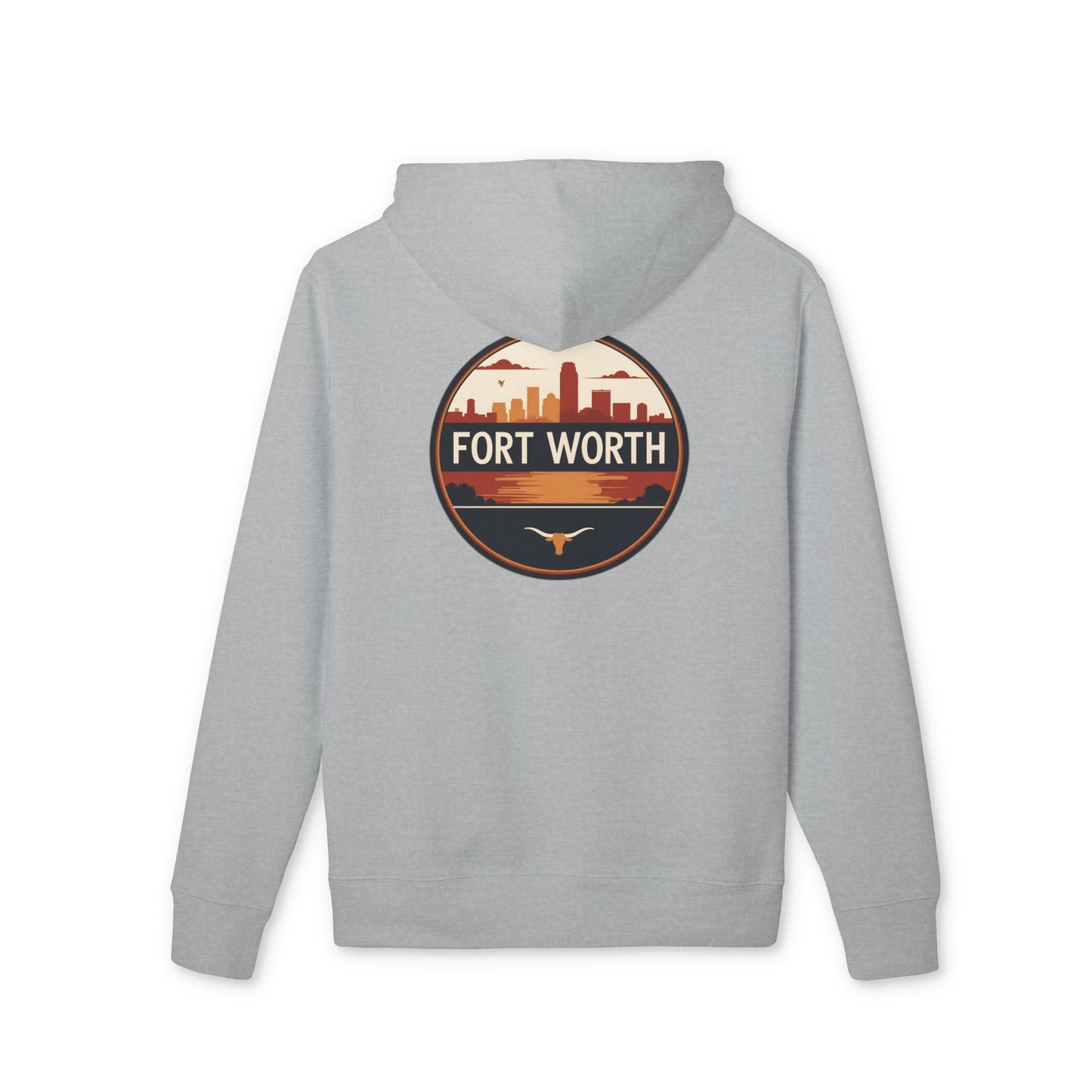 Fort Worth Skyline Hoodie — Retro Cityscape Sweatshirt
