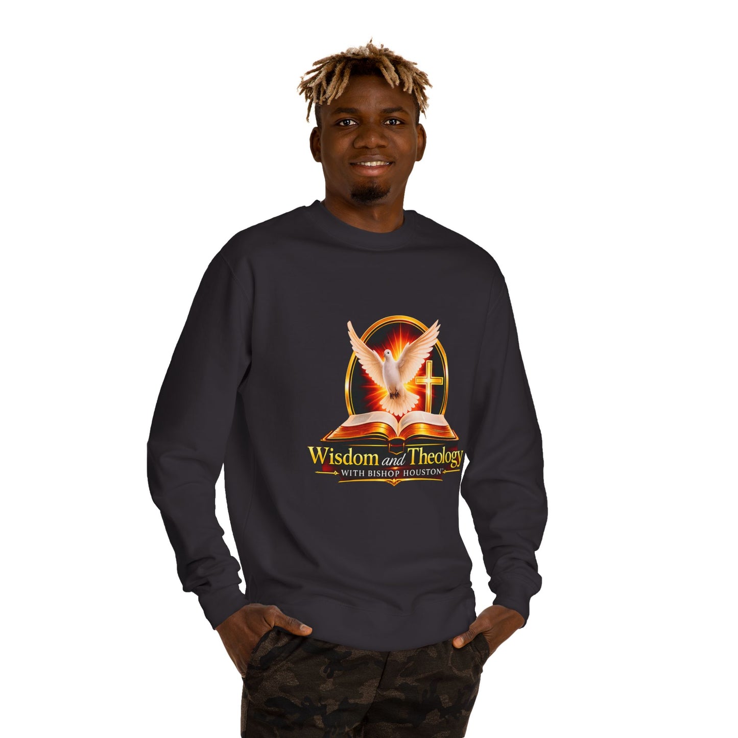 Wisdom and Theology Crewneck Sweatshirt — Dove & Cross Christian Pullover