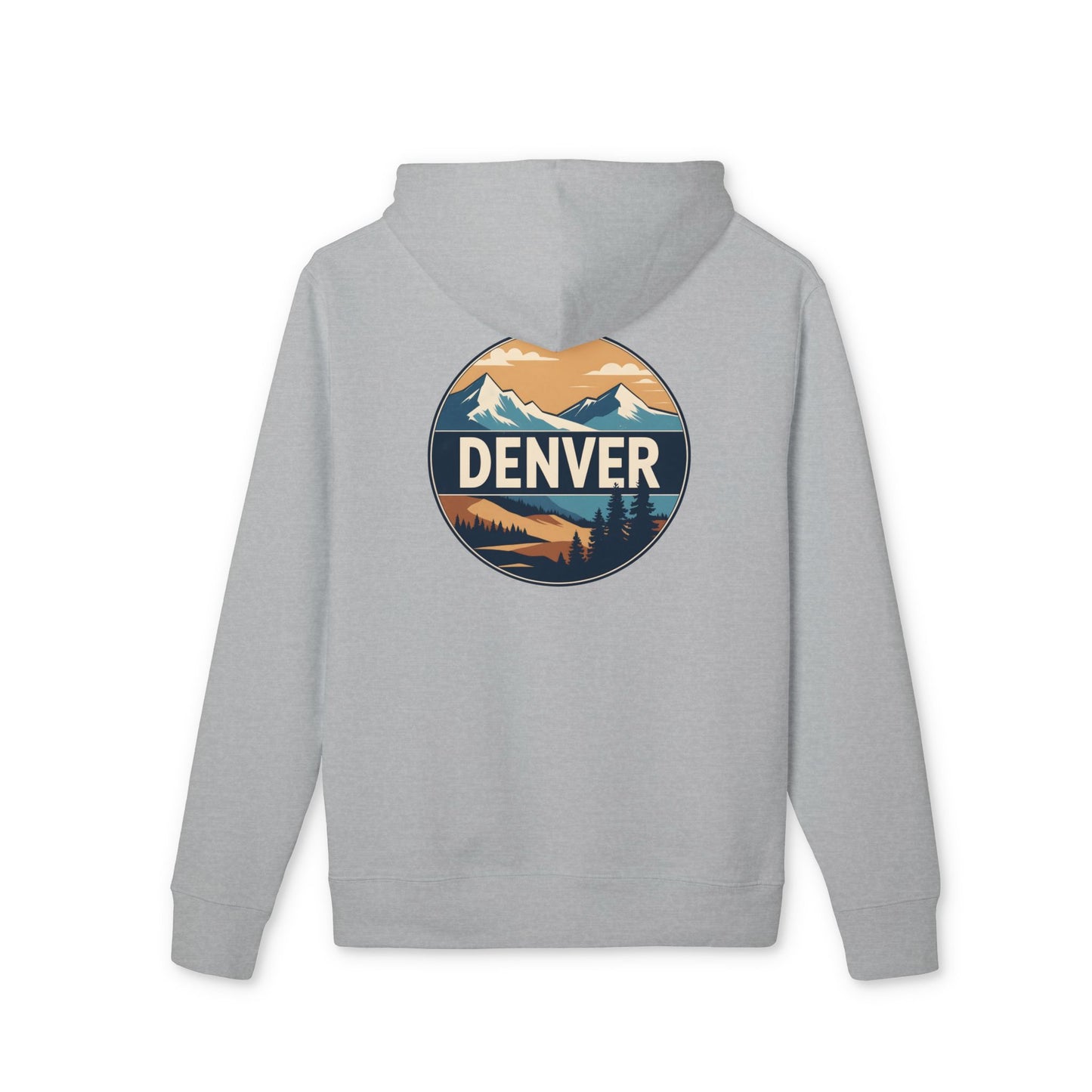Denver Mountains Hoodie — Retro Outdoor Graphic