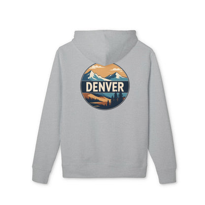 Denver Mountains Hoodie — Retro Outdoor Graphic