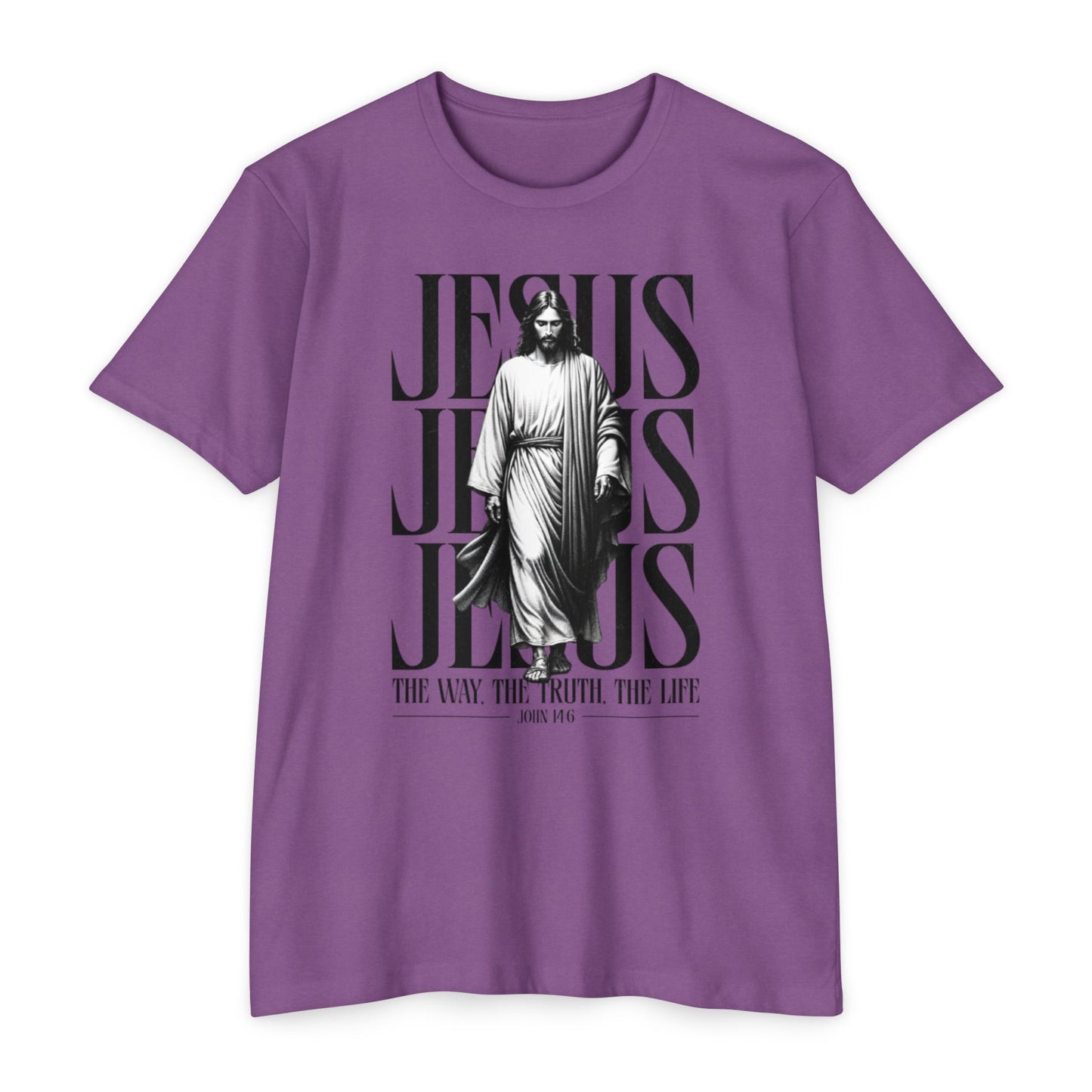 Jesus Graphic T‑Shirt — The Way The Truth The Life Faith Tee