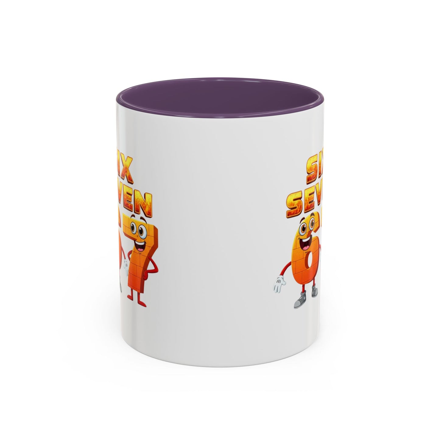 Six Seven Cartoon Number Coffee Mug - Fun Math Teacher Gift (11/15oz)
