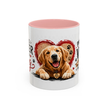 Pawsitive Vibes Coffee Mug - "Wag More, Worry Less" Dog Lover Accent Mug