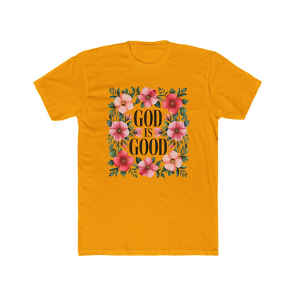 God Is Good Floral T-Shirt — Christian Faith Tee