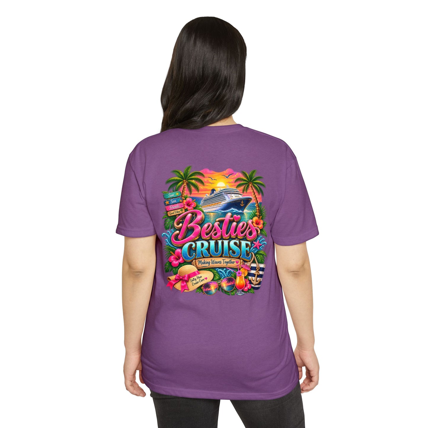Besties Cruise T-Shirt — Tropical Friends Vacation Shirt