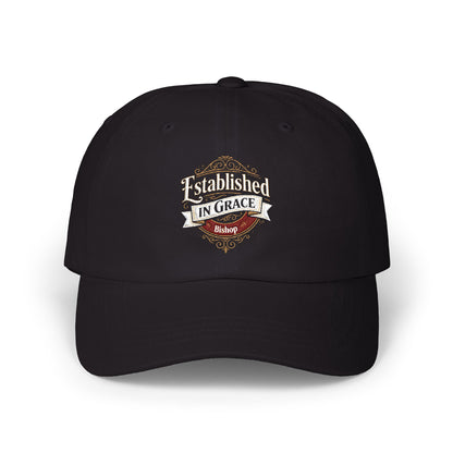 Established in Grace Dad Cap — Vintage Faith Baseball Hat