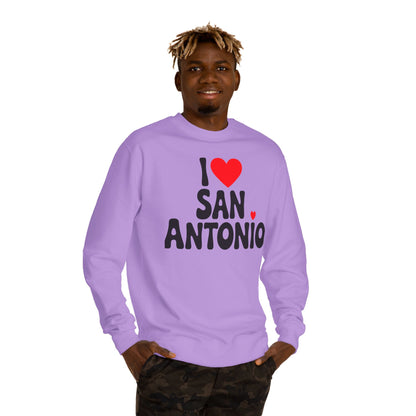 I Heart San Antonio Sweatshirt — Cute City Pride Crewneck
