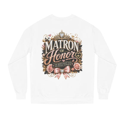 Matron of Honor Sweatshirt — Elegant Bridal Party Crewneck