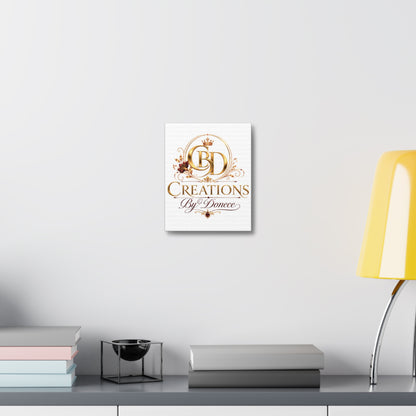 Canvas Wall Art – 'CBD Creations By Donece' Gold Logo Stretched Canvas