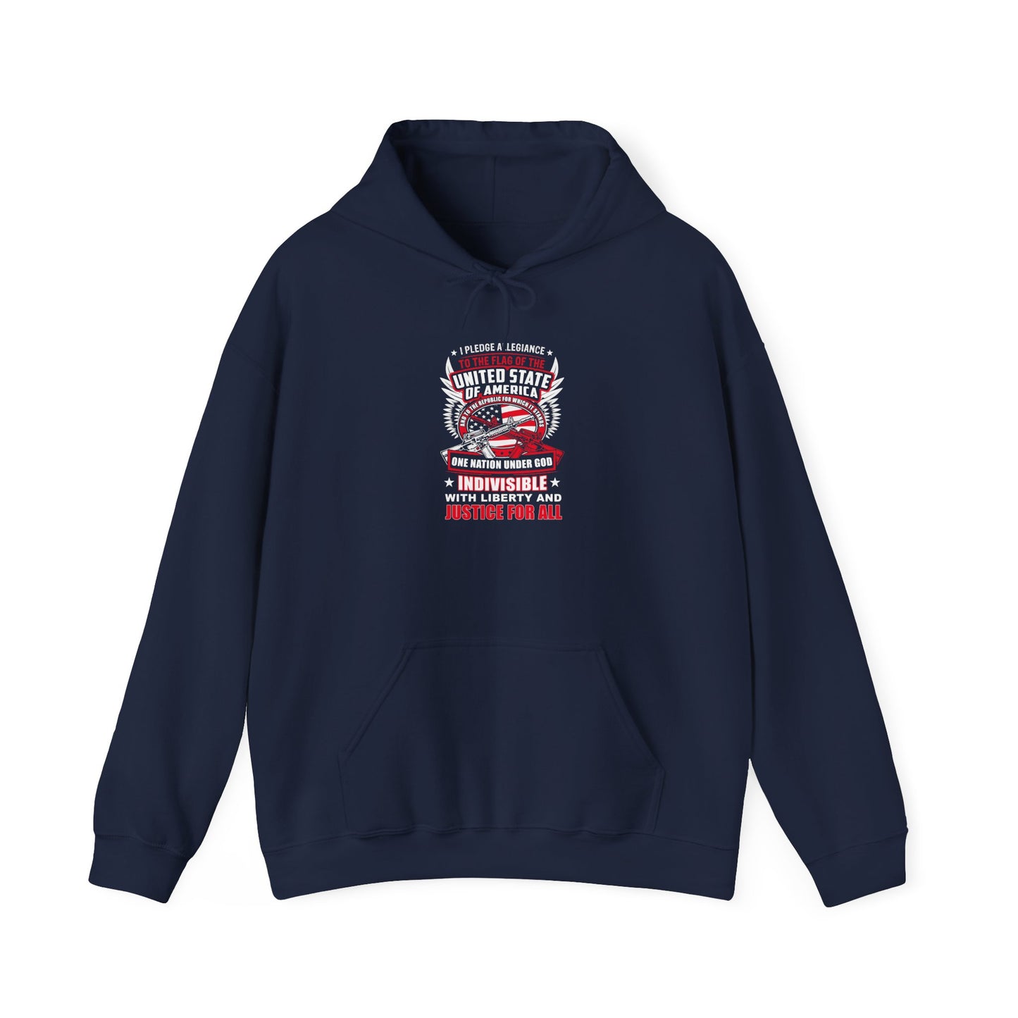 I Pledge Allegiance To the Flag of the of America The Reporlic for Which It Stands One Nation Under God Indivisible With Liberty and Justice for All Hoodie