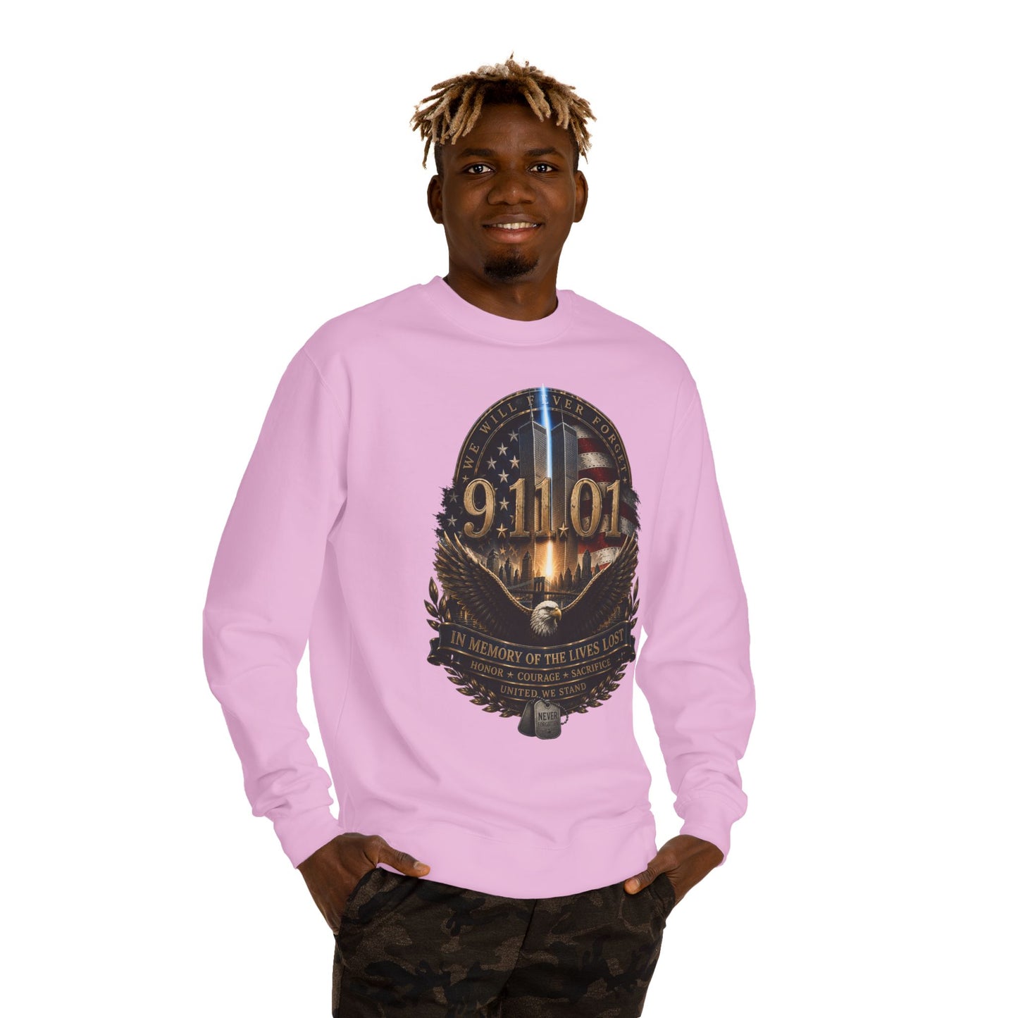 9/11 Memorial Sweatshirt – In Memory of the Lives Lost Tribute Crewneck