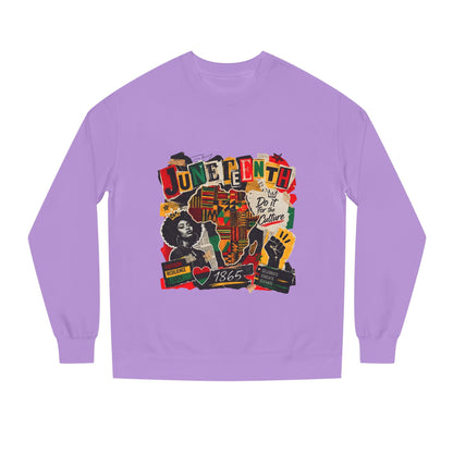 Juneteenth Celebration Sweatshirt — African Heritage '1865' Graphic Crewneck