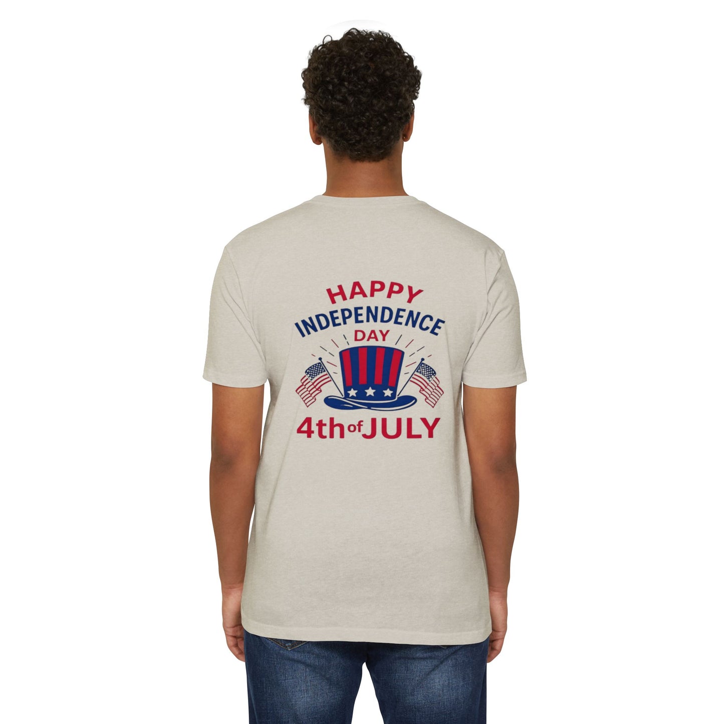 4th of July T-Shirt – "Happy Independence Day" Patriotic USA Tee