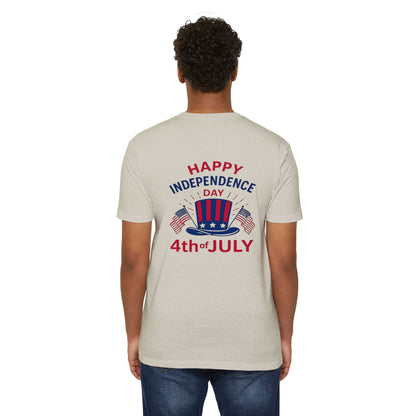 4th of July T-Shirt – "Happy Independence Day" Patriotic USA Tee
