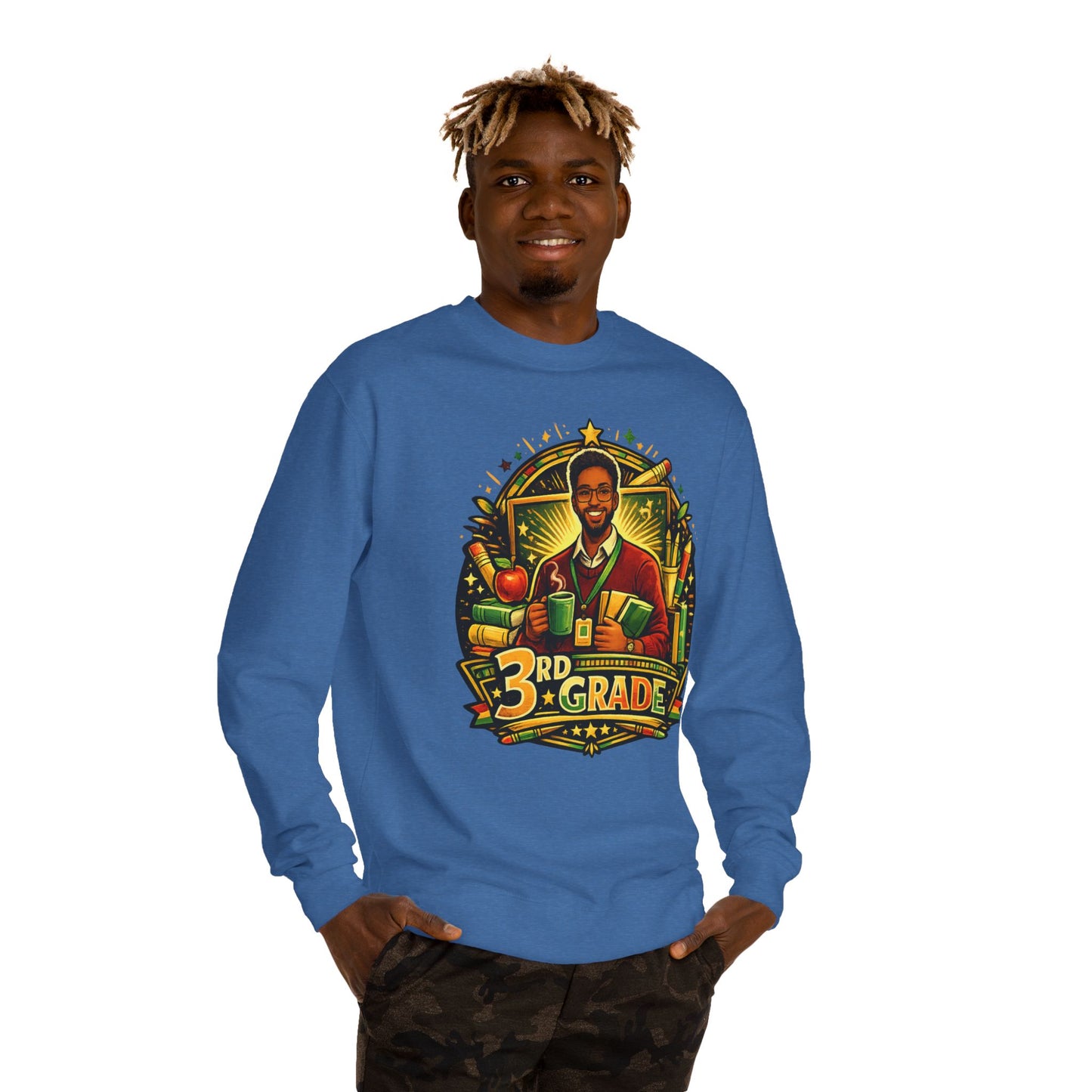 3rd Grade Teacher Sweatshirt — Proud 3rd Grade Educator Crewneck