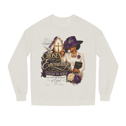 Christian Women's 'Chosen to Encourage' Sweatshirt – Faith-Based Encourager Design