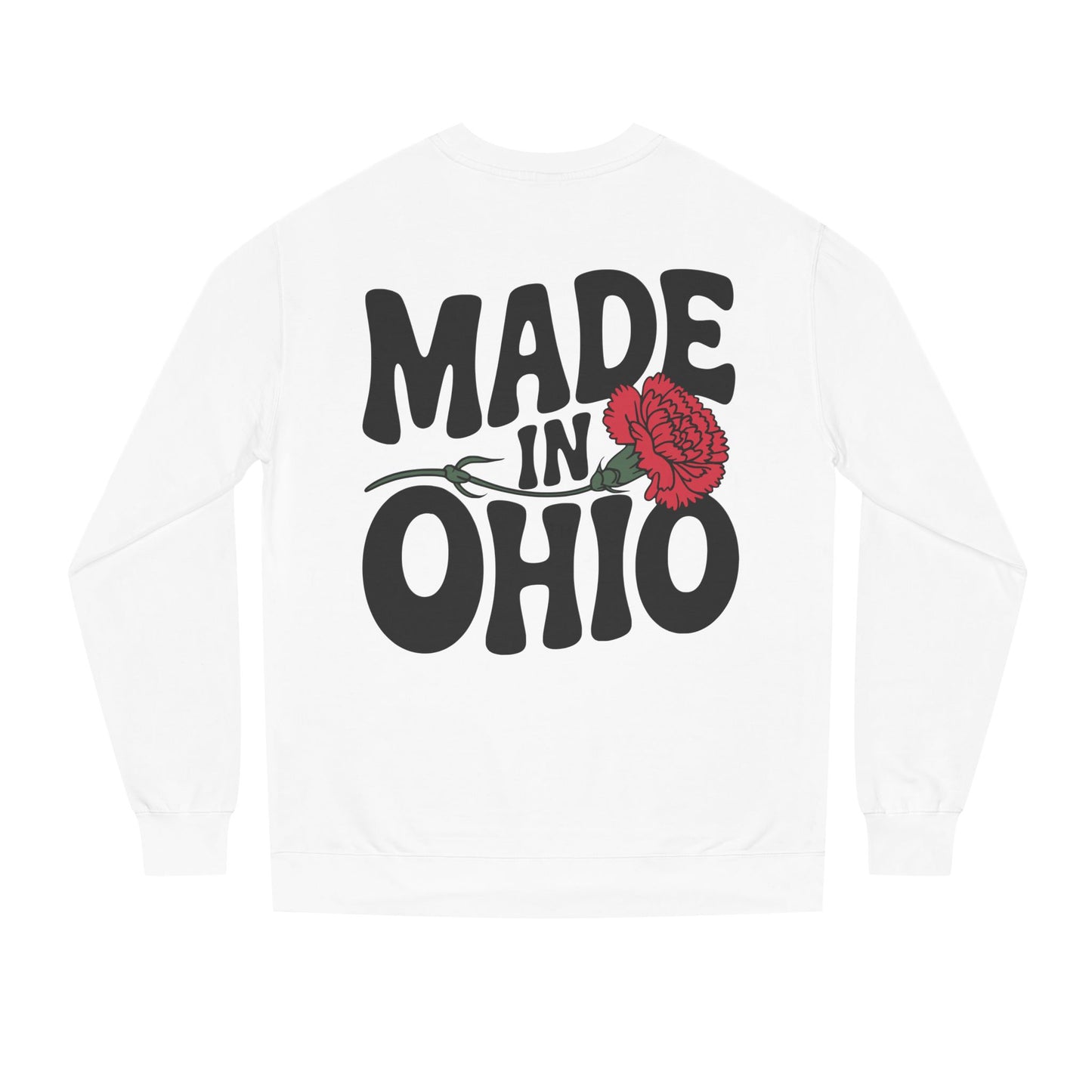 Made in Ohio Sweatshirt — Retro Floral State Pride Crewneck