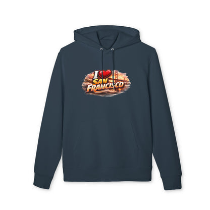 I Love San Francisco Hoodie — Retro City Skyline Graphic