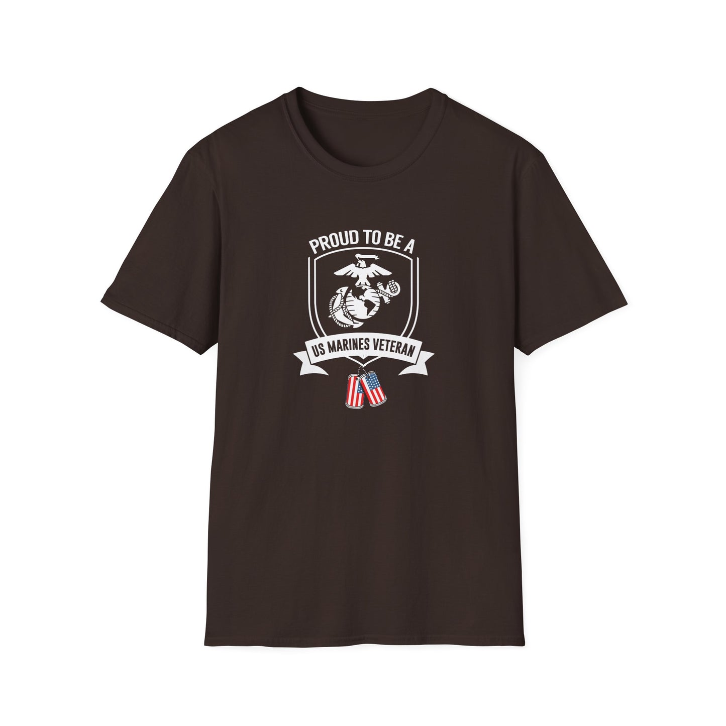 Proud to Be a Us Marines Veteran T-Shirt