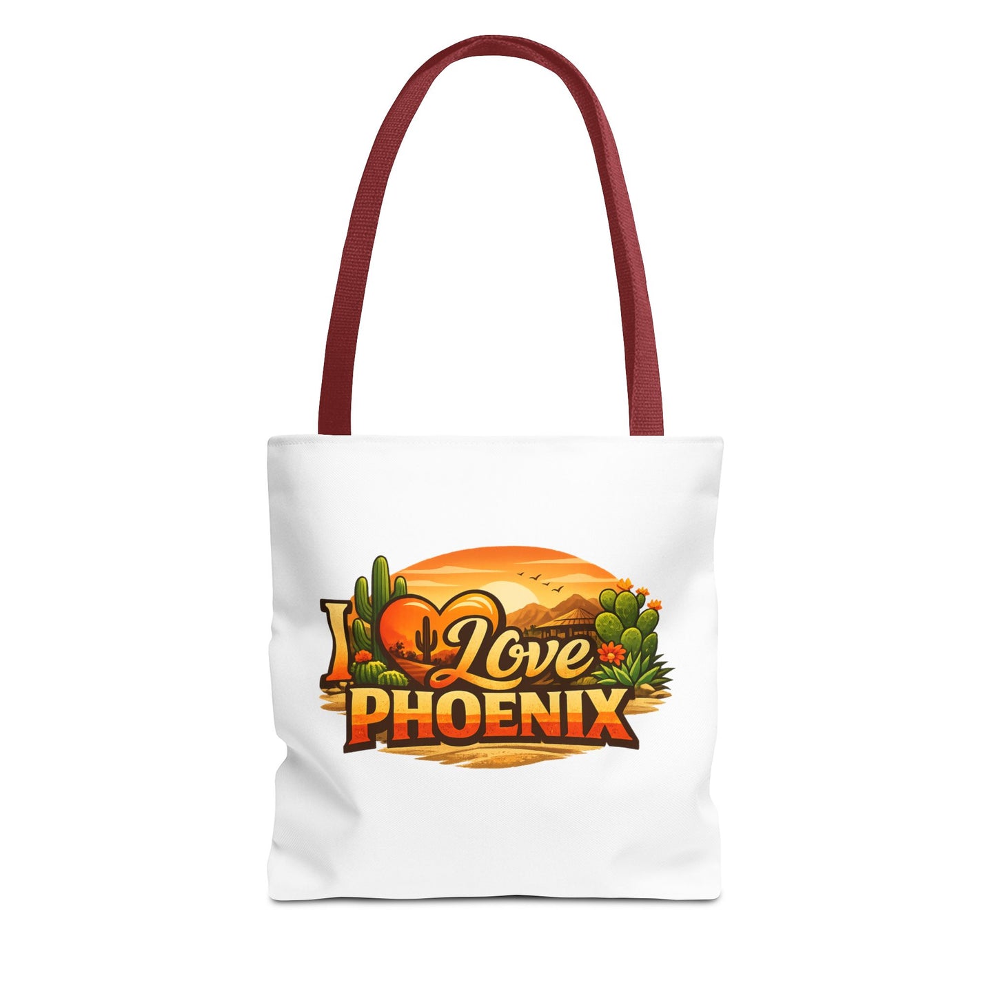 I Love Phoenix Tote Bag – Desert Sunset Illustration