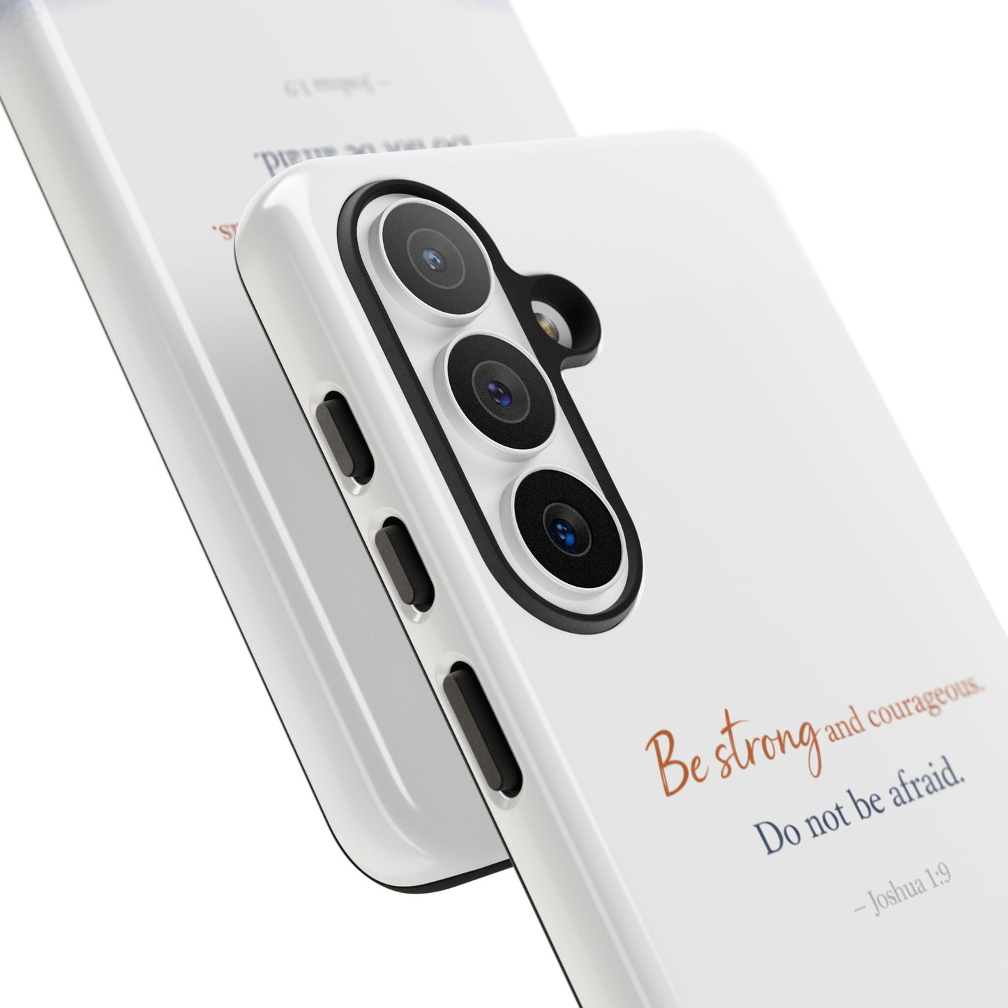 Inspirational 'Be Strong and Courageous' Phone Case — Joshua 1:9 Christian Protective Tough Case