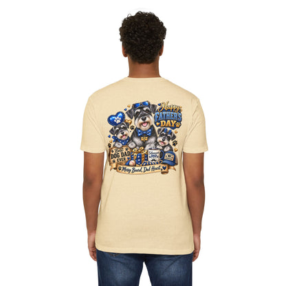 Father's Day Dog Dad T-Shirt – "Best Dog Dad Ever" Paw Print Tee