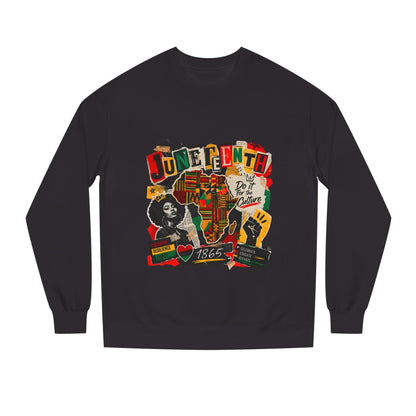 Juneteenth Celebration Sweatshirt — African Heritage '1865' Graphic Crewneck