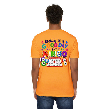 Bingo T-Shirt — "Today Is a Good Day for Bingo" Colorful Game Night Tee