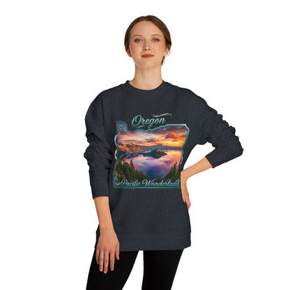 Oregon Scenic Sweatshirt — 'Pacific Wonderland' Sunset Landscape Crewneck