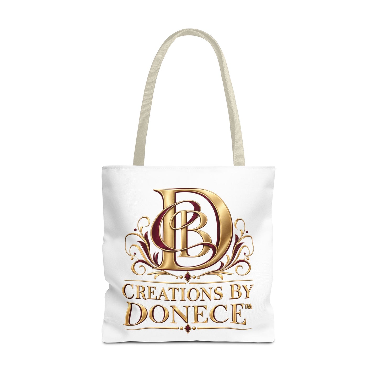 Creations by Donece Gold Logo Tote