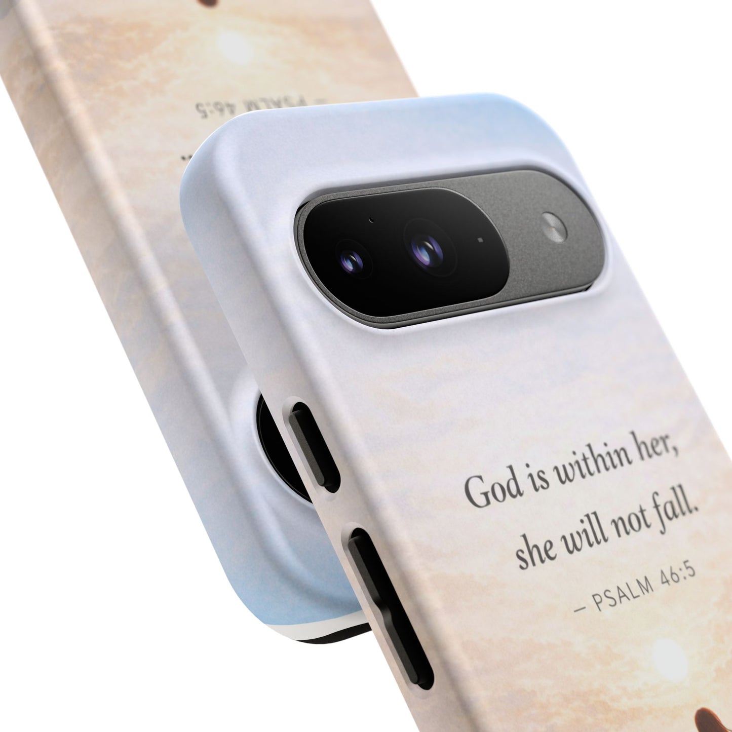 Inspirational Psalm 46:5 Phone Case — 'God is within her, she will not fall' Christian Phone Cover