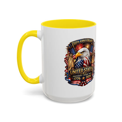 250th Anniversary United States Eagle Coffee Mug – Patriotic 1776–2026 Accent Mug