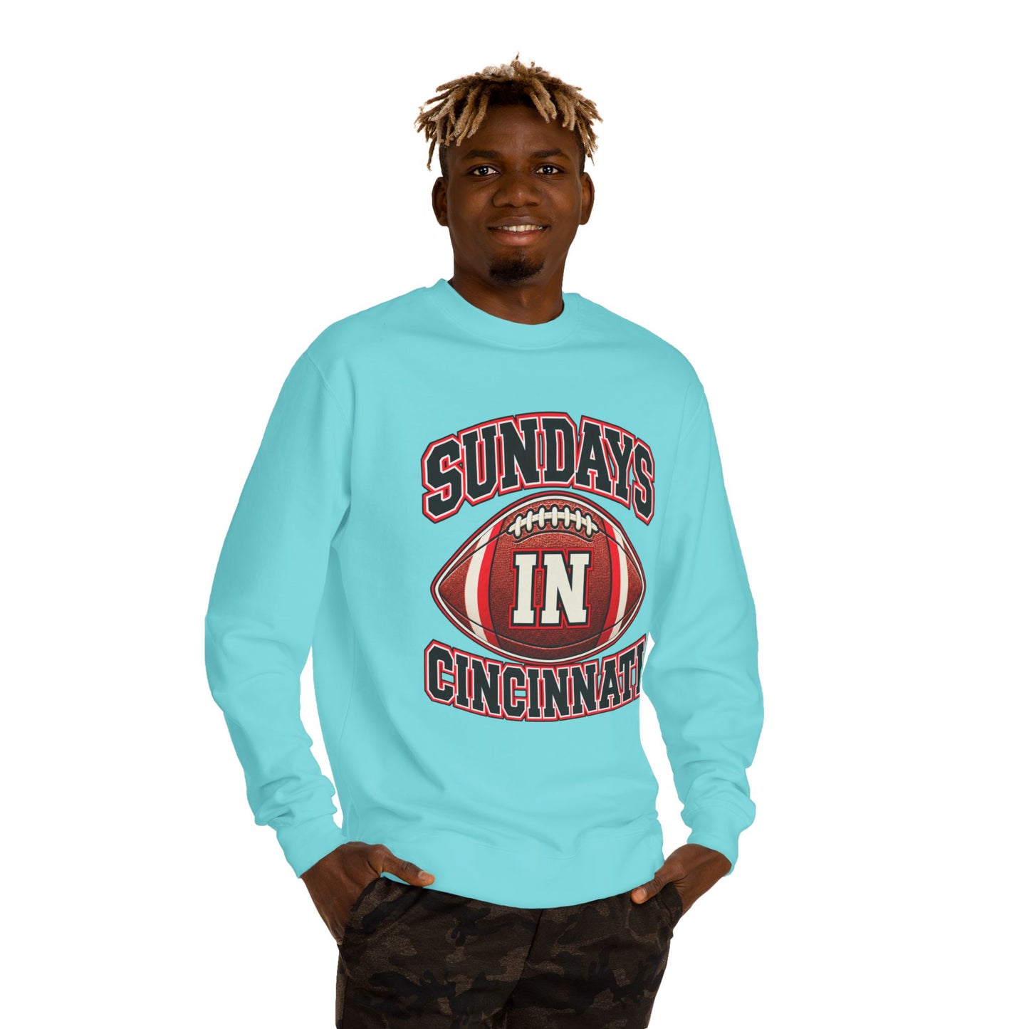 Sundays In Cincinnati Football Sweatshirt