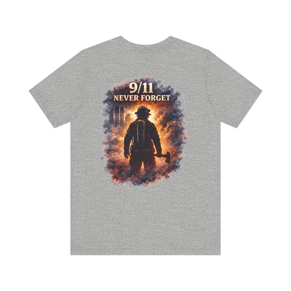 9/11 Never Forget Firefighter Tribute Tee