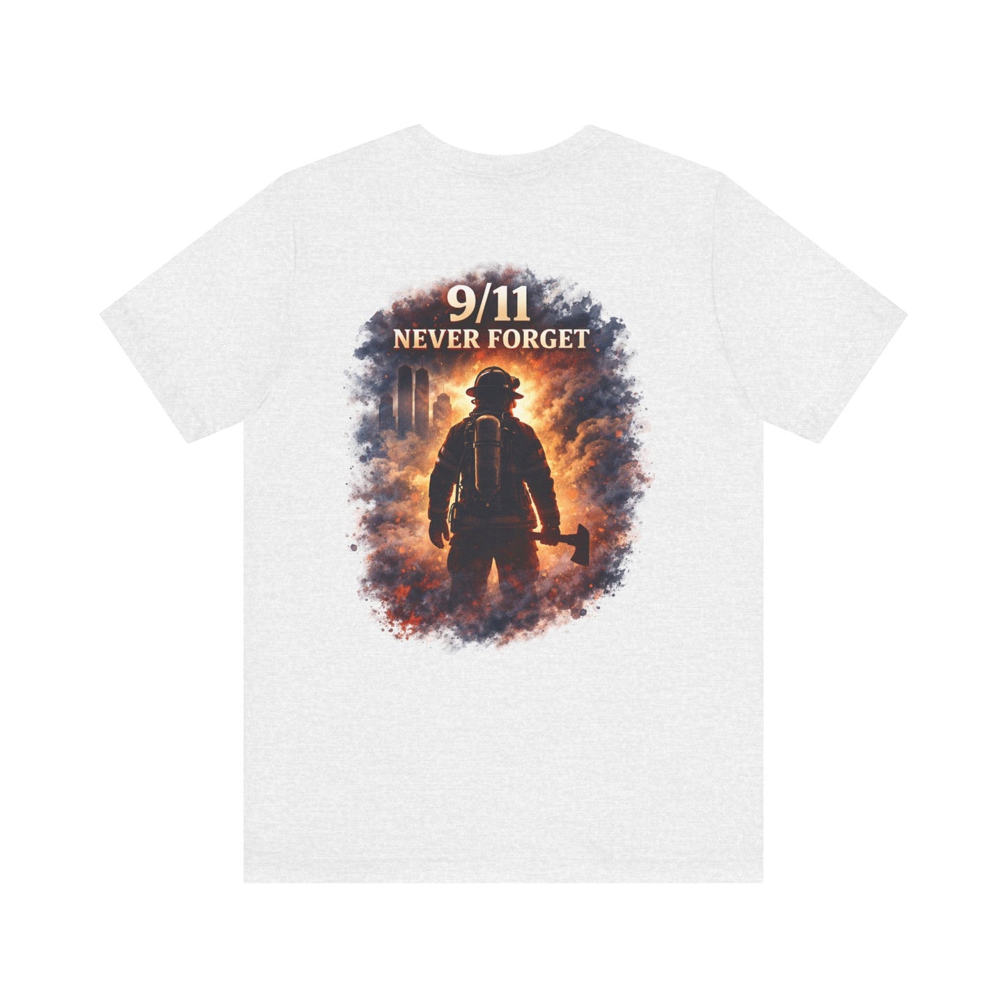 9/11 Never Forget Firefighter Tribute Tee