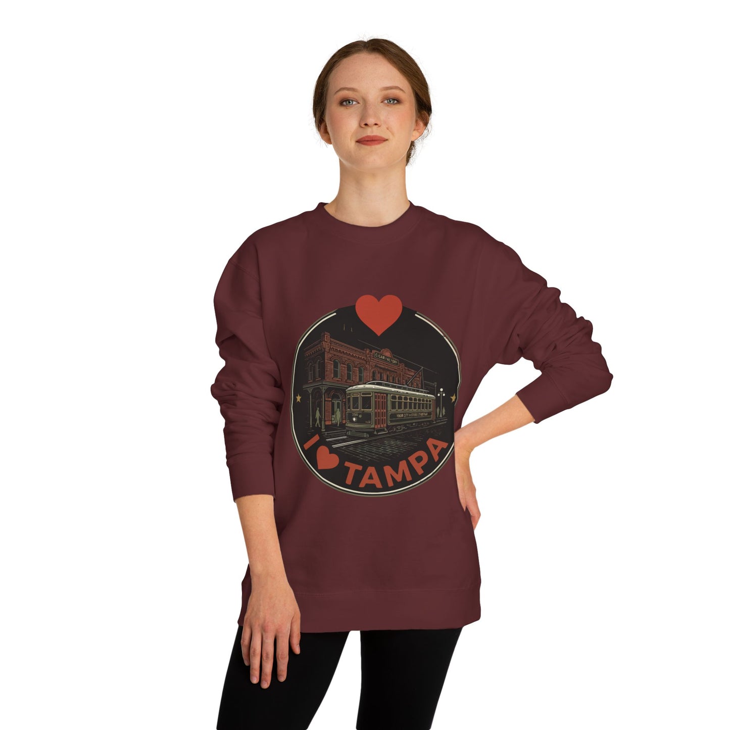 Tampa Sweatshirt — I  Tampa Vintage Streetcar Crewneck