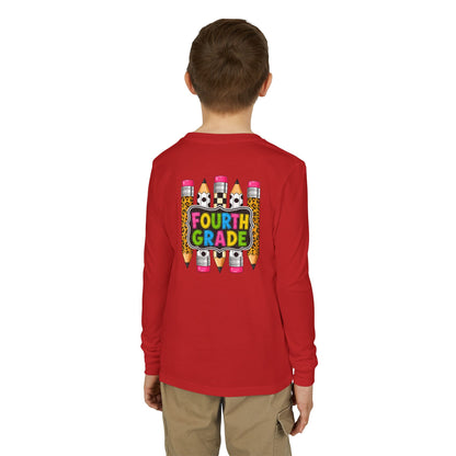 Fourth Grade Pencils Youth Long Sleeve Tee