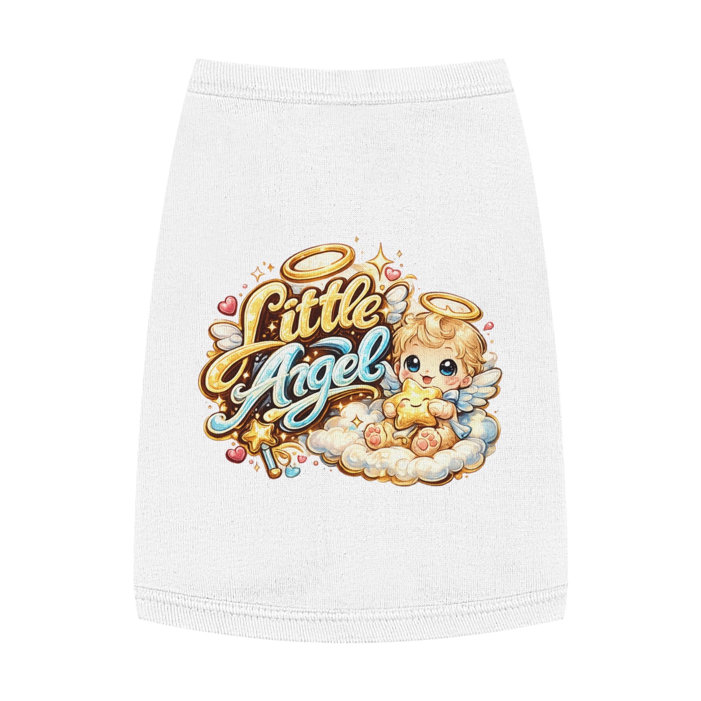 Little Angel Pet Tank Top — Cute Angel Puppy & Kitten Shirt for Small Dogs and Cats