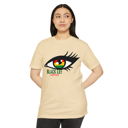 Black Life Matters Eye T-Shirt — Afrocentric RBG Pride Graphic Tee
