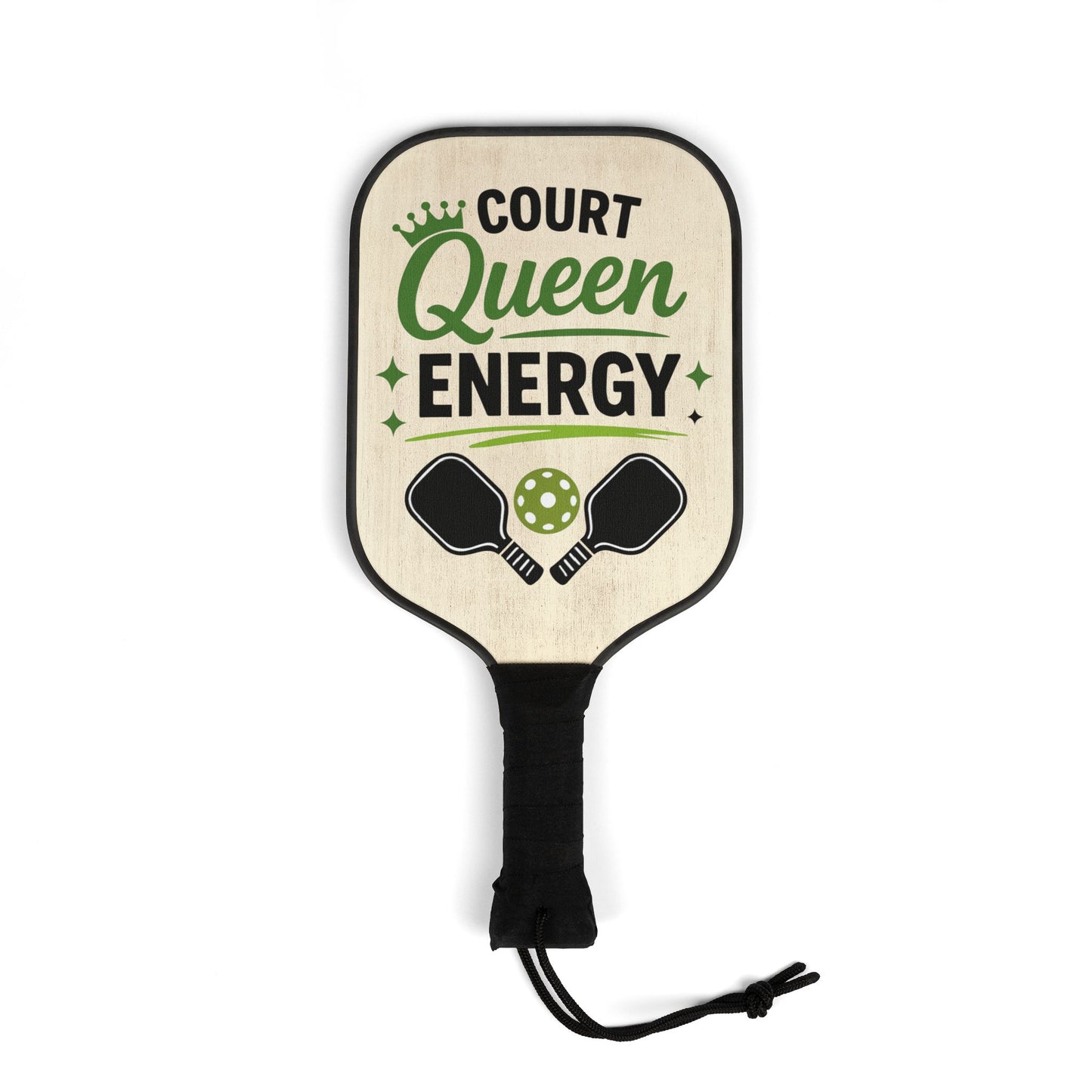Court Queen Energy Pickleball Paddle Set — Women's Pickleball Kit with 2 Paddles & Balls