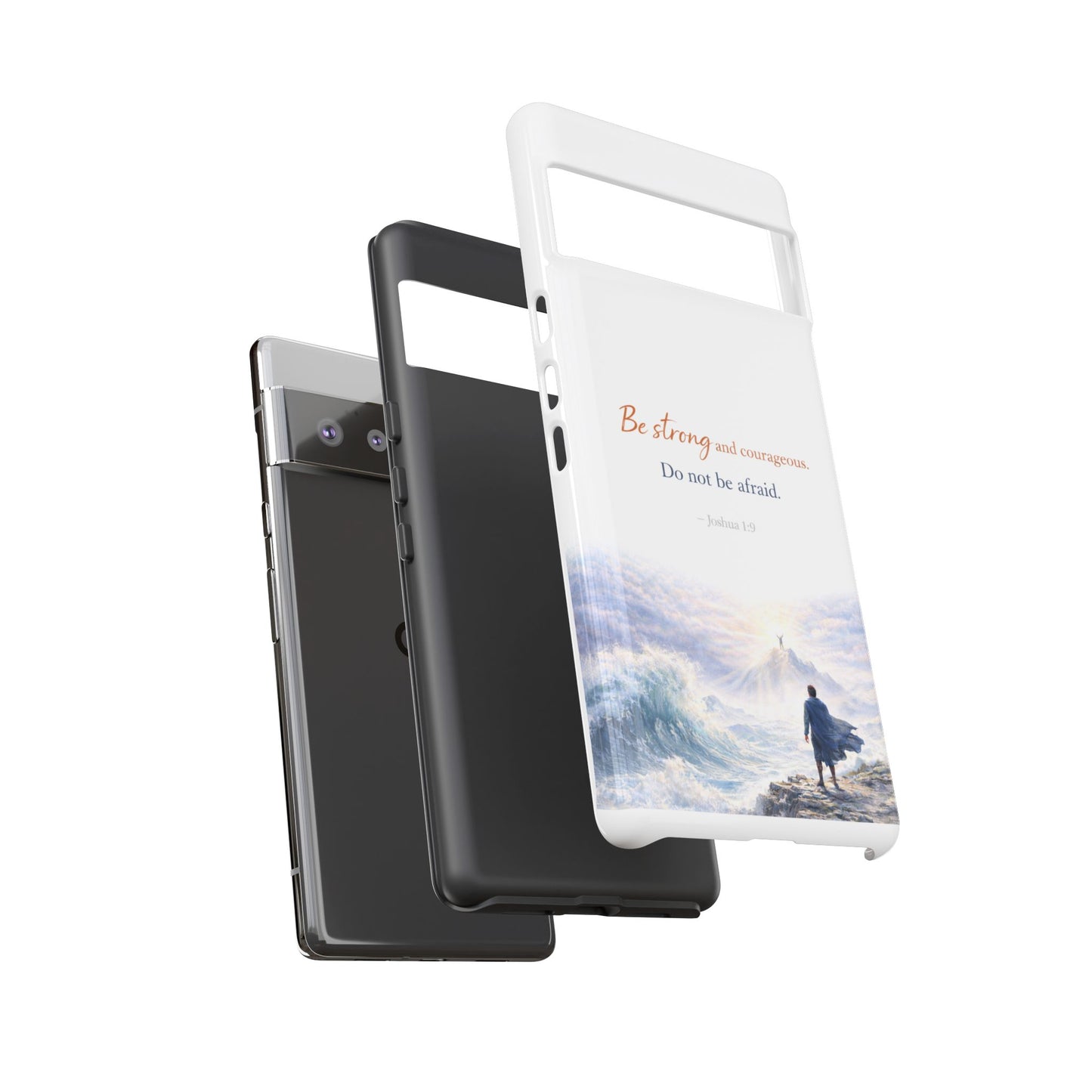 Inspirational 'Be Strong and Courageous' Phone Case — Joshua 1:9 Christian Protective Tough Case