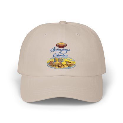 Dad Cap — Saturdays in Columbus Football City Skyline Embroidered Hat