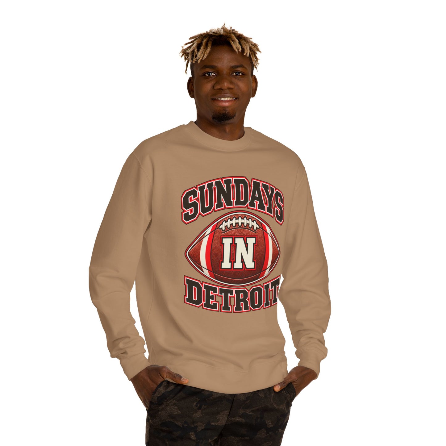 Sundays in Detroit Football Sweatshirt